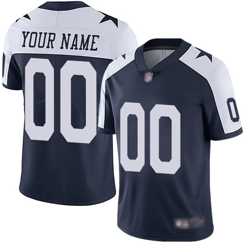 Limited Navy Blue Men Alternate Jersey NFL Customized Football Dallas Cowboys Vapor Untouchable Throwback->customized nfl jersey->Custom Jersey